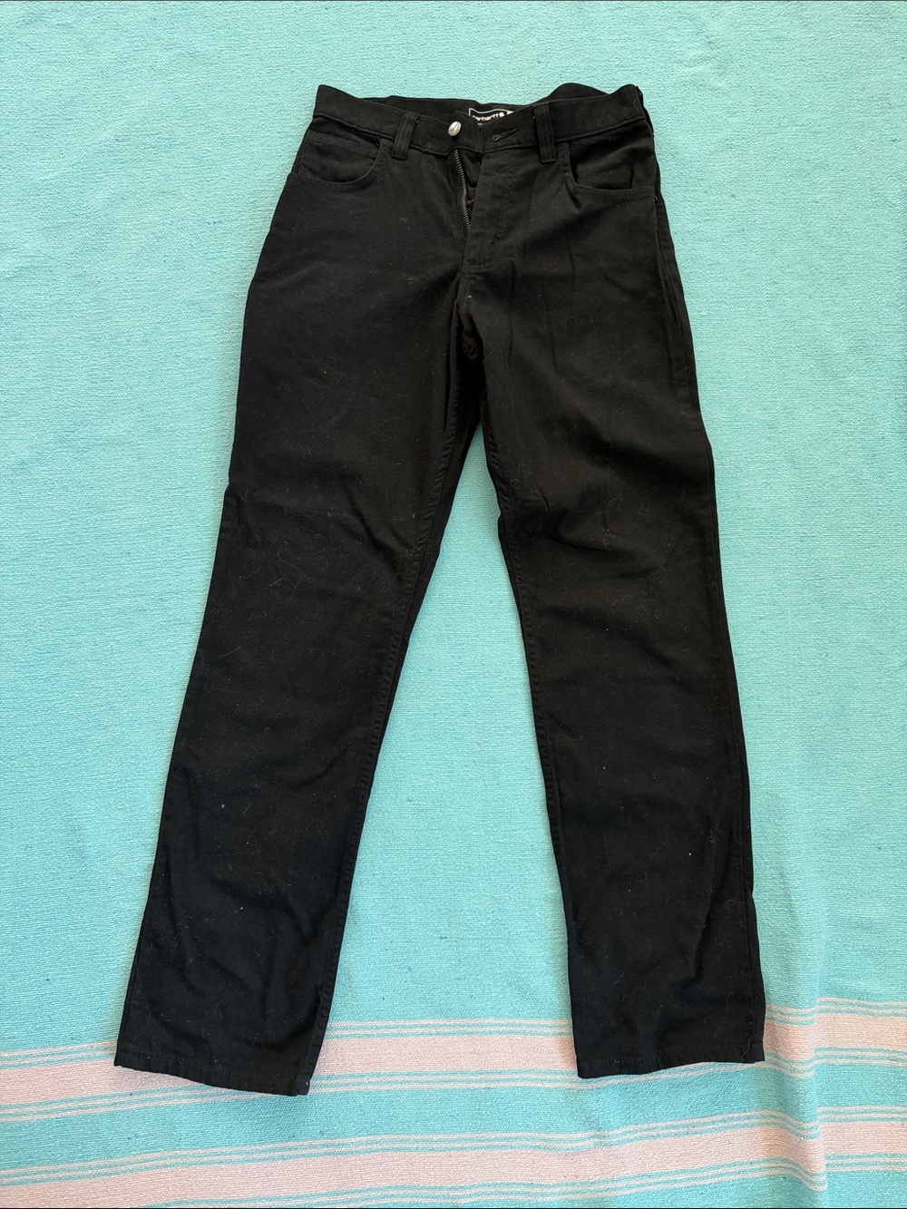 Carhartt Black Women's Straight-Leg Jeans 29x32